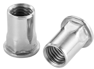 304 Stainless Steel Half Hexagon Flat Head Rivet Nut